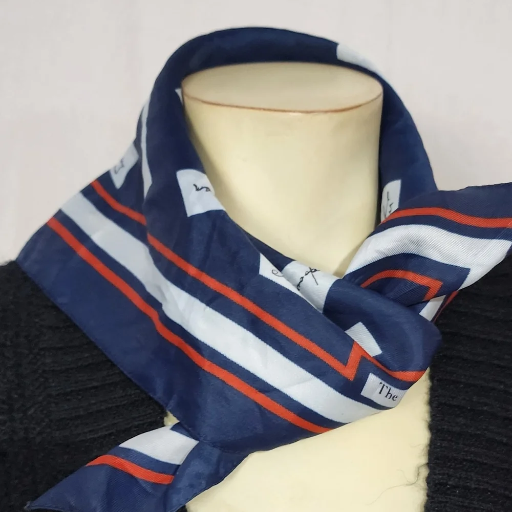 70s Patriotic U.S. Presidents Acetate Scarf